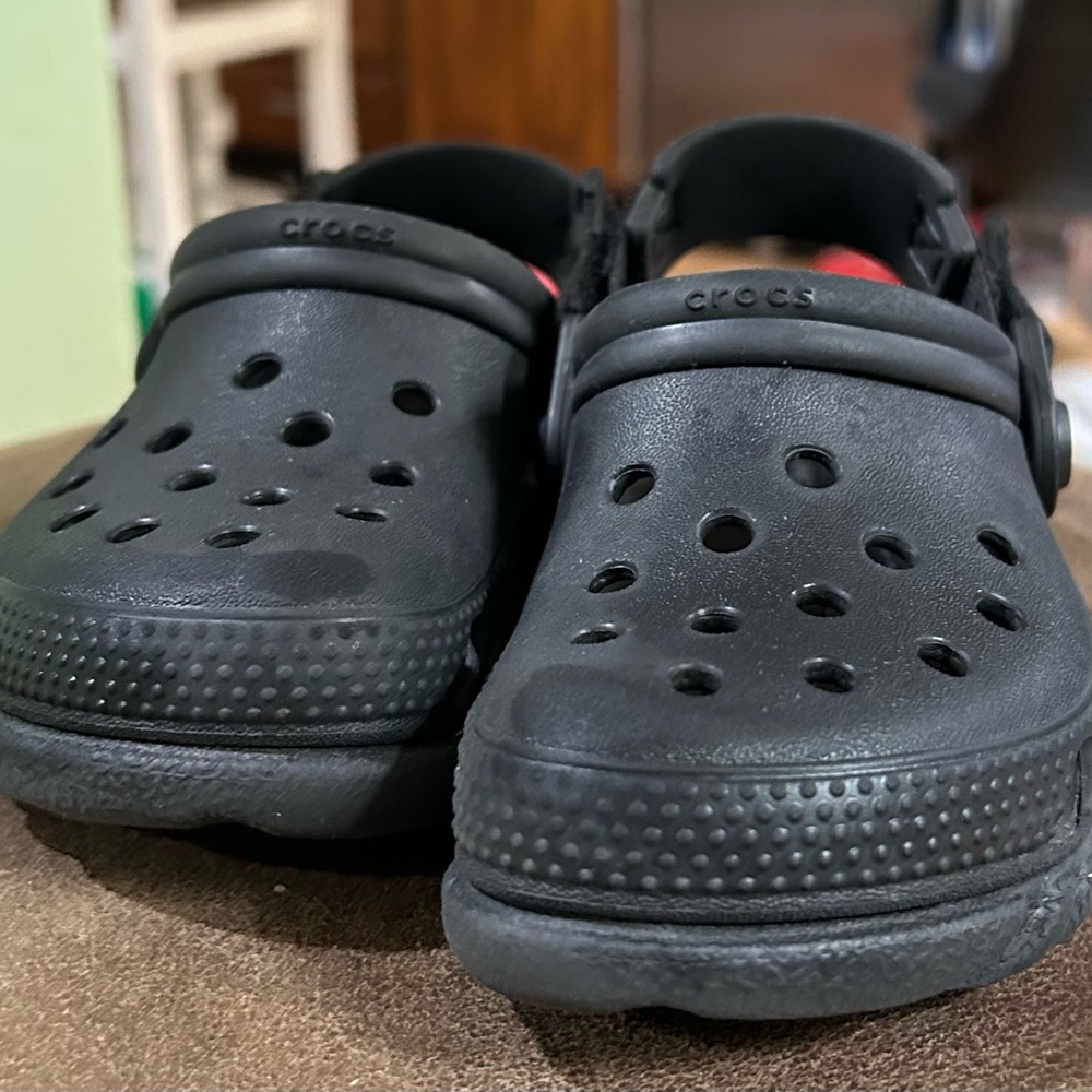 Crocs Kids Black Clogs